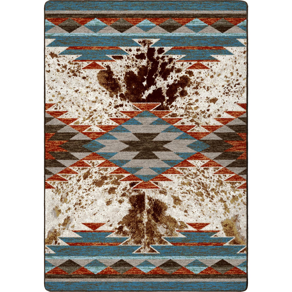 Nova Cowhide Western Area Rug - Rancher