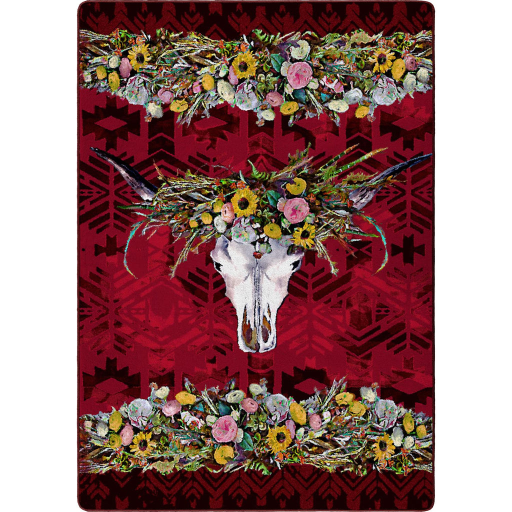 Briscoe Western Area Rug - Red