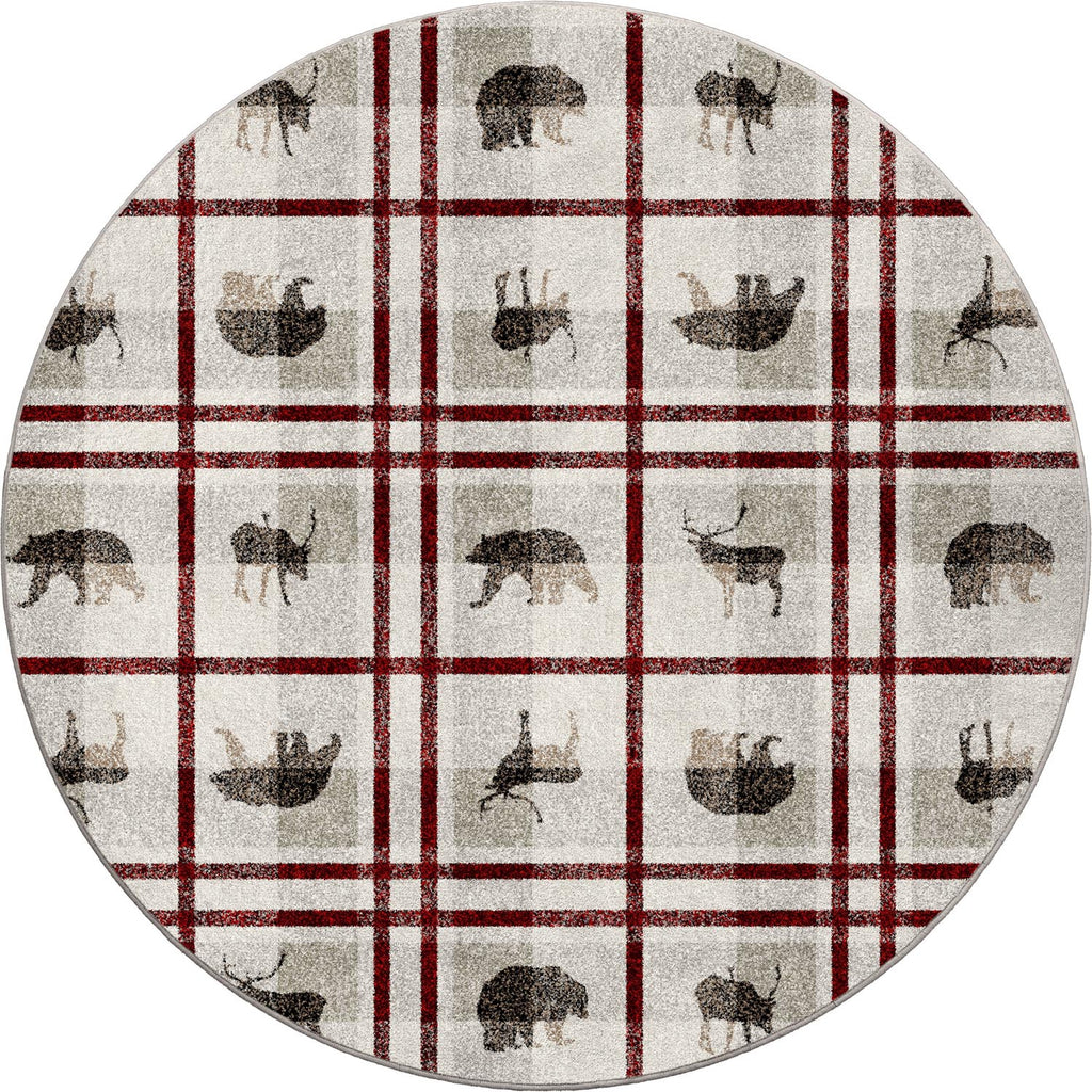 Rio Vista Cabin/Lodge Area Rug - Red Stripe