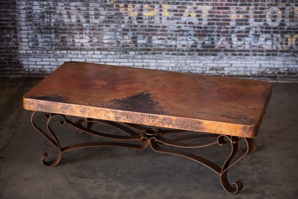 Rectangular Copper Coffee Table – Western Passion
