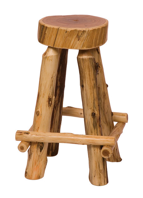 Fireside Lodge Cedar Slab Stool