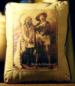 Sitting Bull Buffalo Bill Pillow by Sweetwater