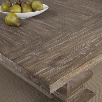 close up Voranado Rustic Dining Table