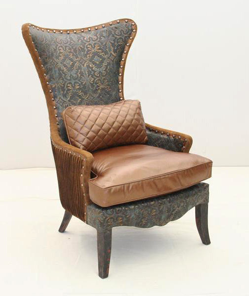 Old Hickory Tannery Bronze Leather Accent Chair