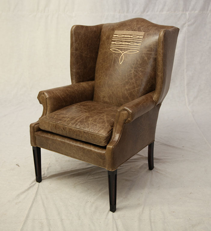 Old Hickory Tannery Boot Stitch Wingback Chair – Western Passion
