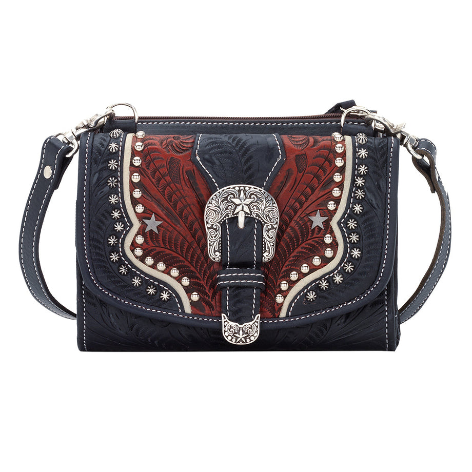 BOC Born Concept Crossbody Bag Tooled Red Western Shoulder Purse Handbag |  eBay