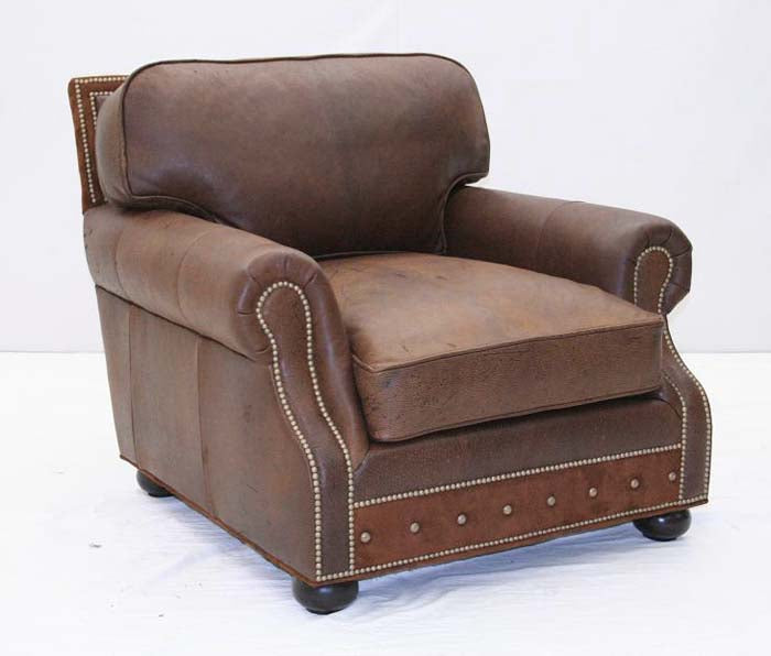 Old Hickory Tannery Desert Leather Club Chair - Main Image