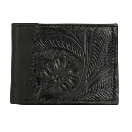 Waxed Men's Bi-Fold Wallet - Black – Western Passion