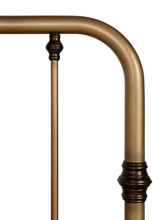 metal bed frame details