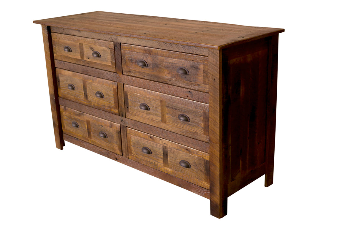 Fireside Lodge Barnwood Six Drawer Dresser - Thumbnail 5