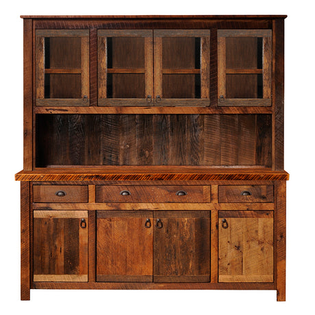 Fireside Lodge Barnwood 75" Buffet with Optional Hutch
