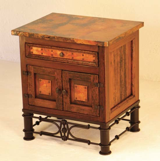 Copper Country Nightstand with Pablo Base