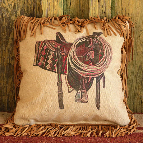 Rope and Saddle Western Pillow – Western Passion - Main Image