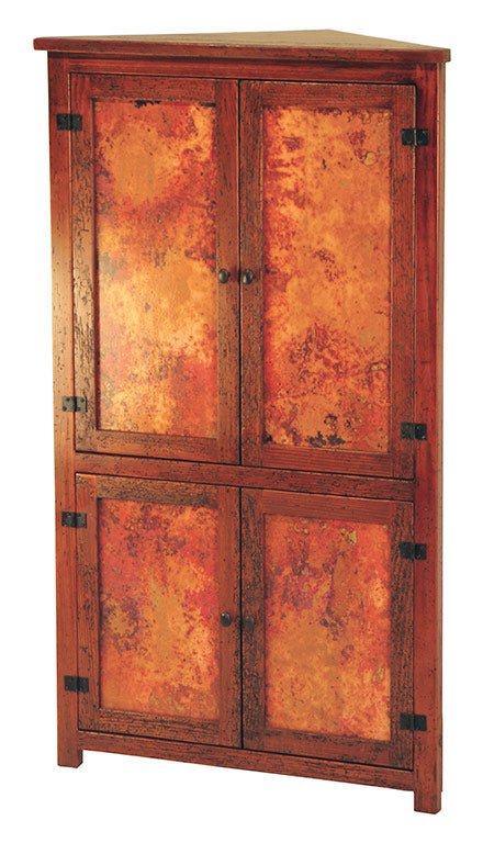 Copper Corner Cabinet