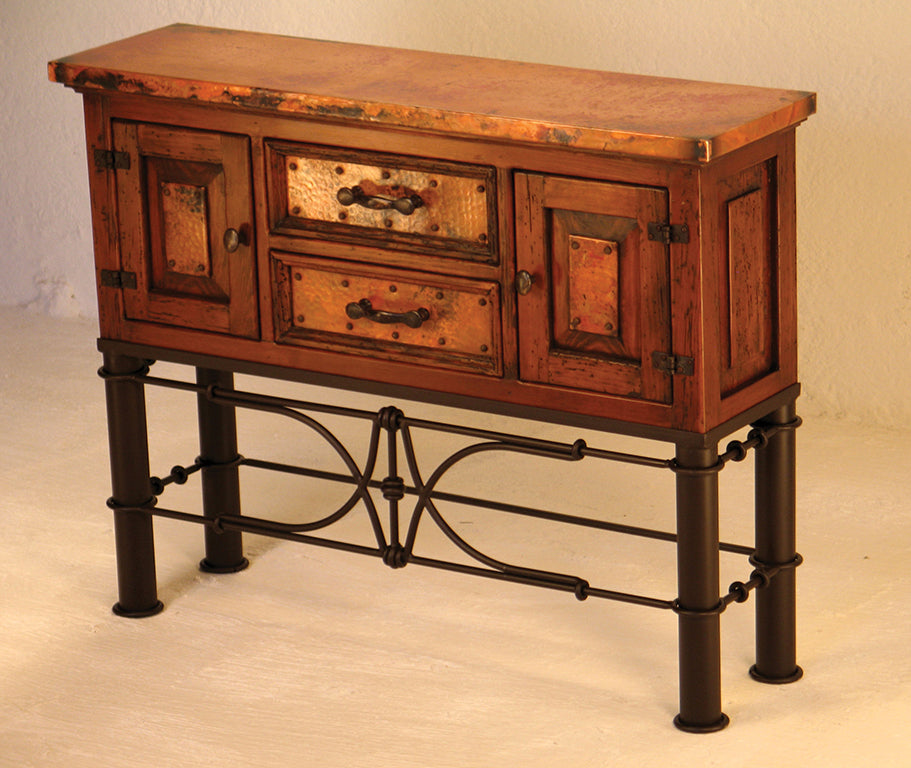 Francisco Copper Small Console Table