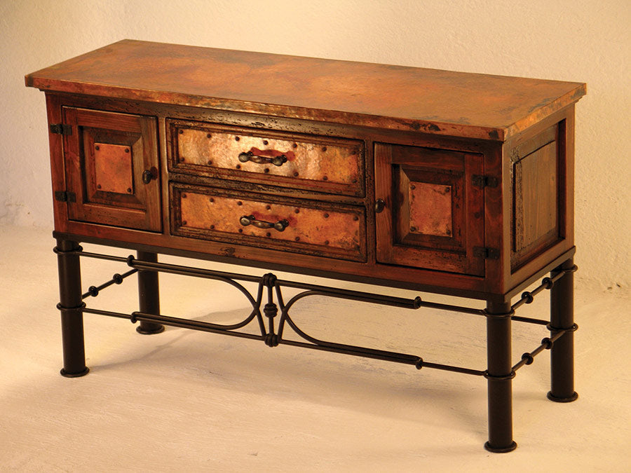 Francisco Copper Console Table