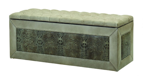 Massoud Smokey Tufted Forgesafe Bench – Western Passion