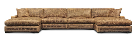 Eleanor Rigby Metropolitan Stonewood Leather Sectional
