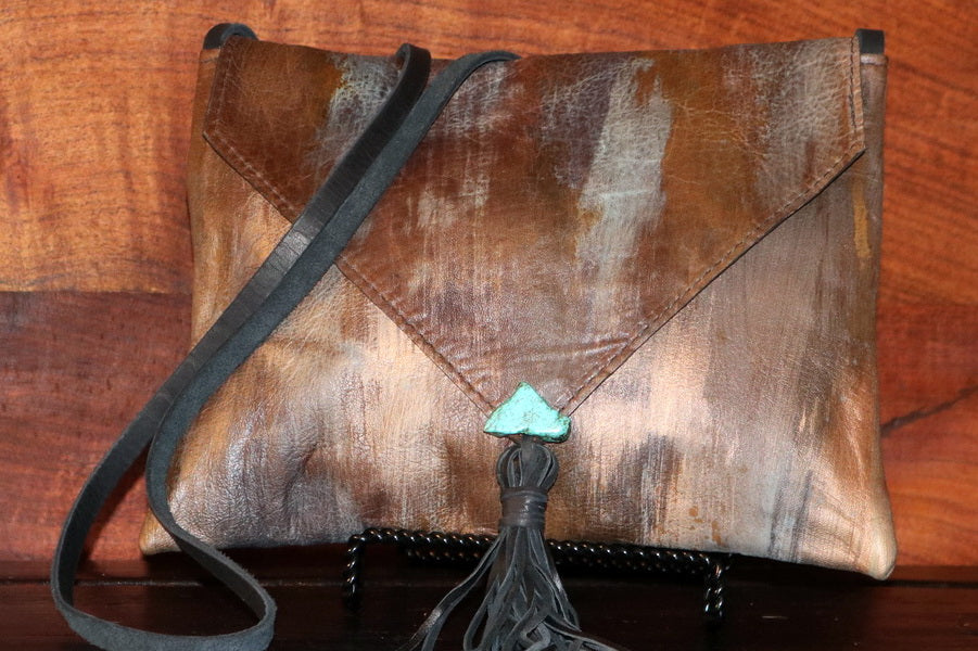 PAINTED LEATHER BAG cool Designer Bag mini Brief Case -   Hand painted  leather bag, Painted leather bag, Handpainted bags