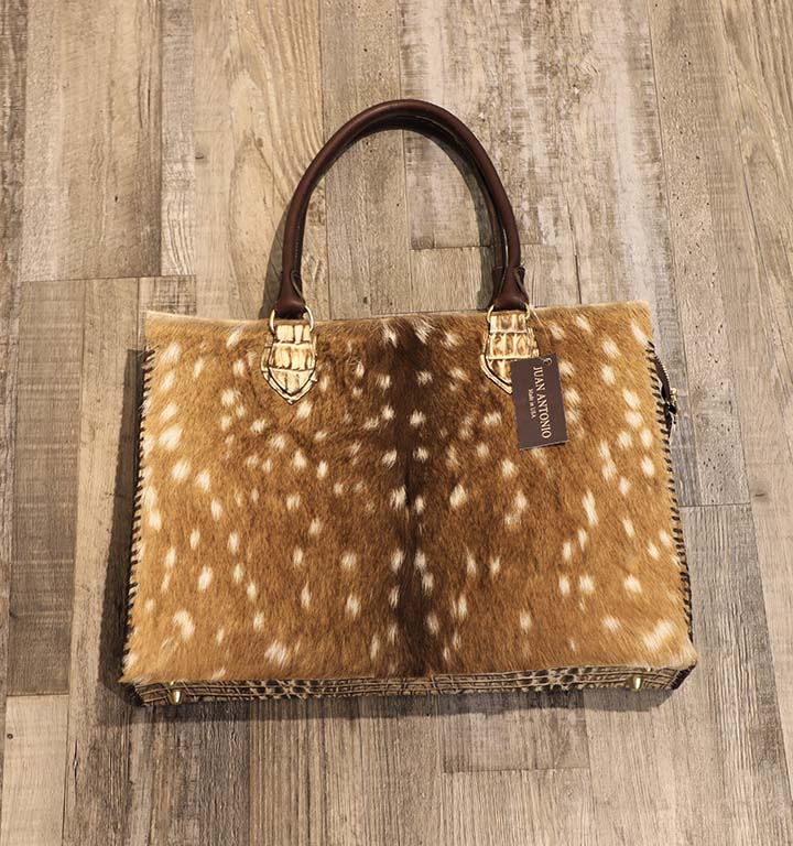 Juan Antonio Axis River Rock Croco Shoulder Bag