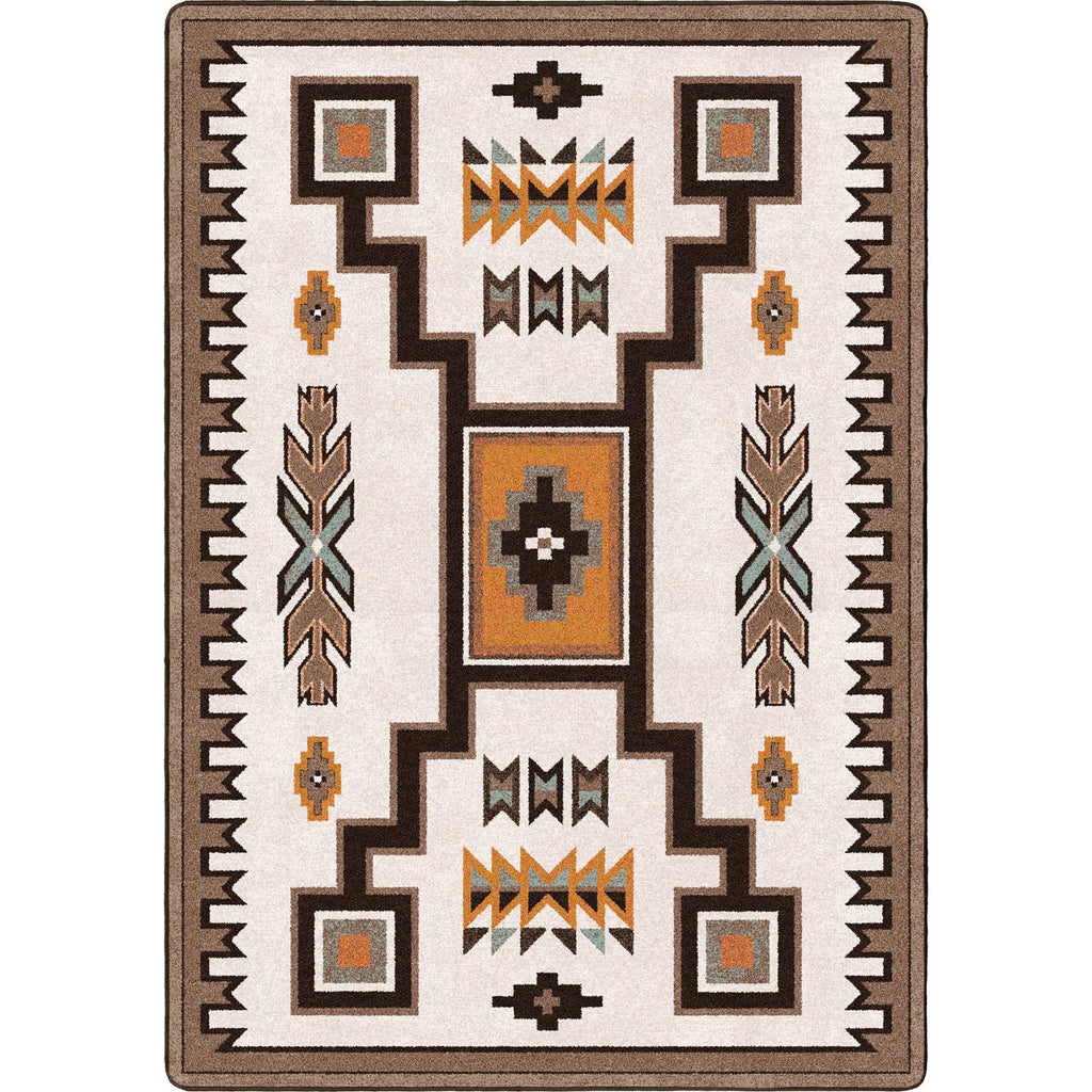 Old Crow Southwest Area Rug - Worn Saddle