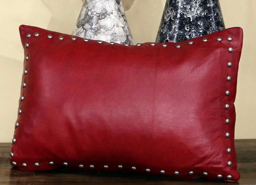 Best Friends Western Leather Throw Pillow
