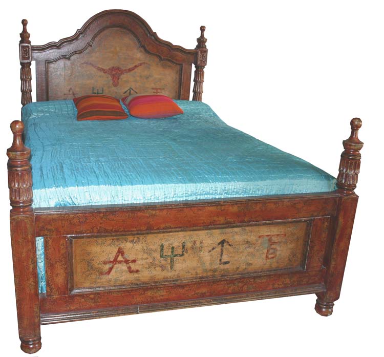 Western queen discount bed frame