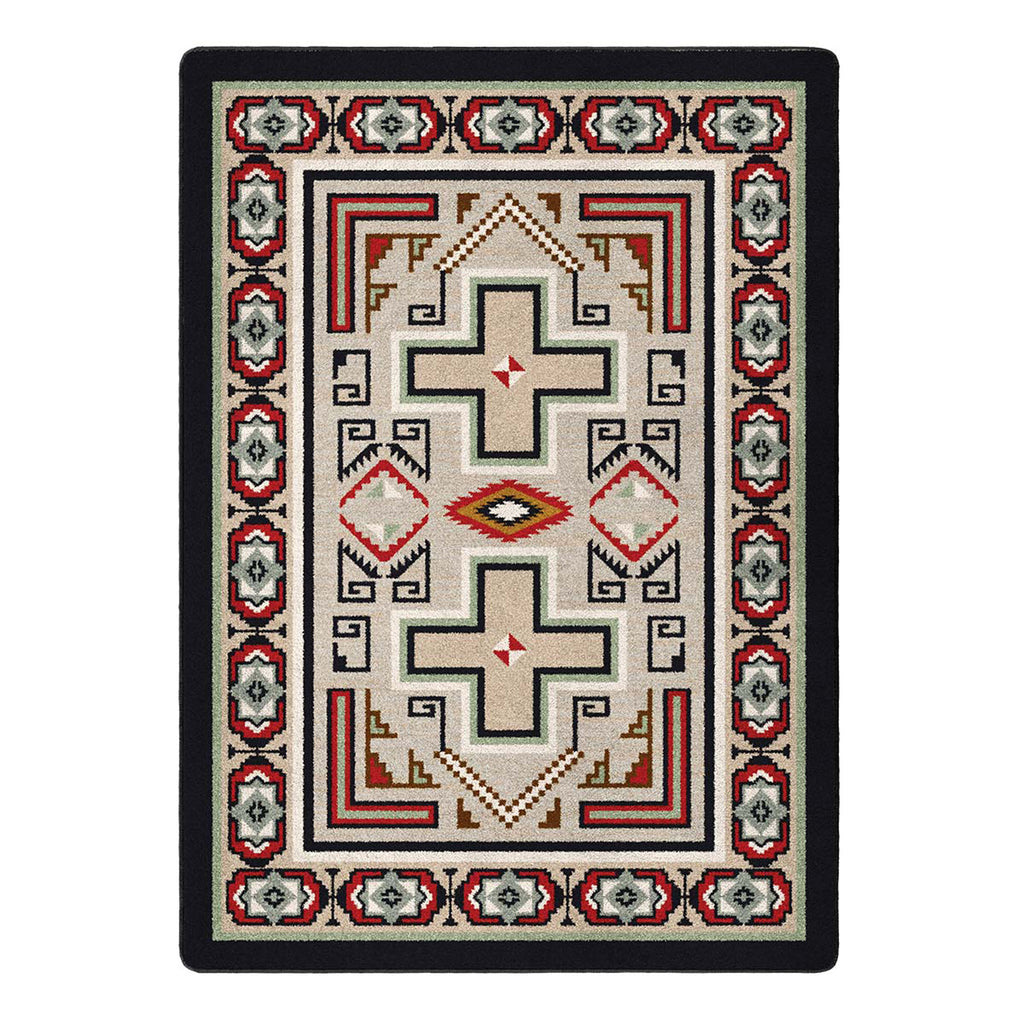 Saw Tooth Southwest Area Rug - Rainbow