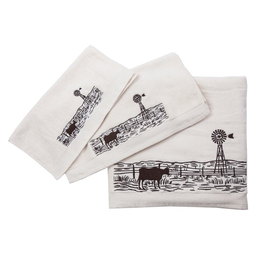 Open Plains Western Bath Towel Set of 2 Western Passion