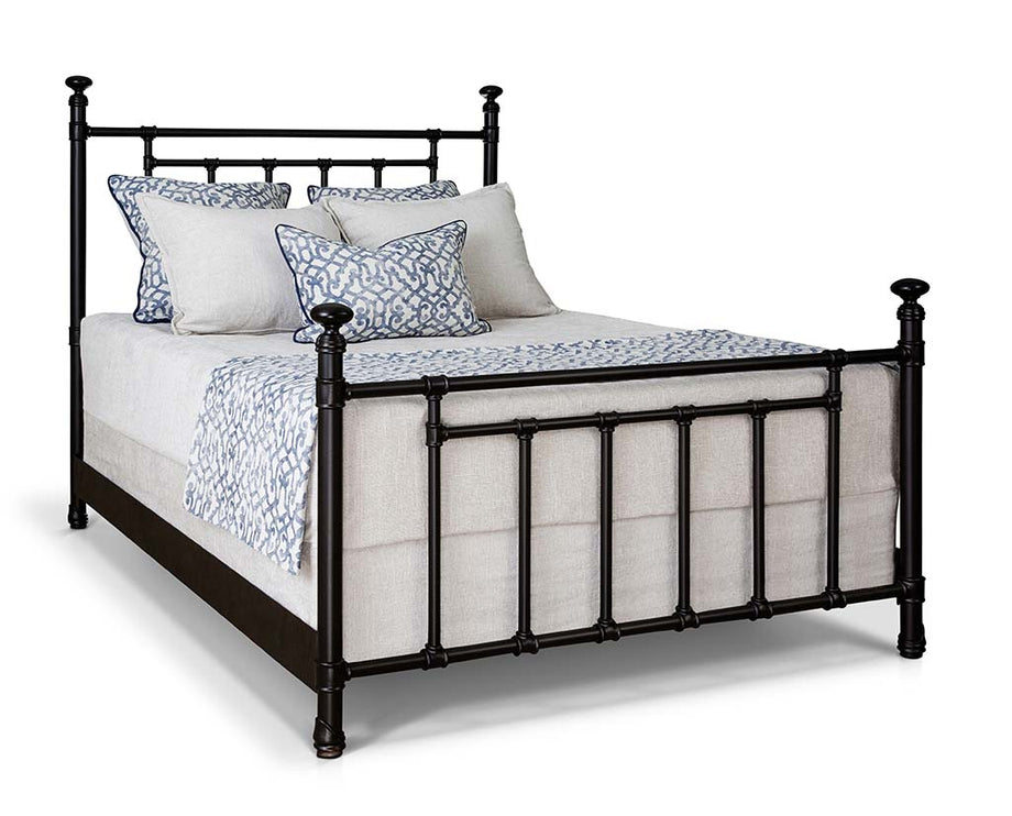 Helen Queen Wood Black-finished Bed