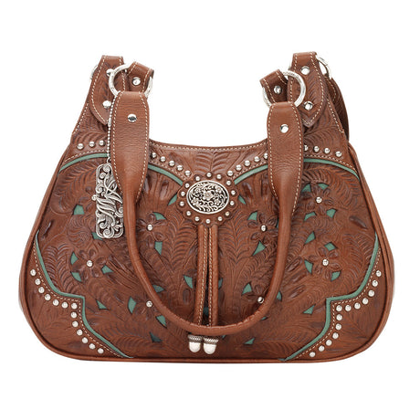 Lady Lace Western Purse Turquoise Lace Tote – Western Passion