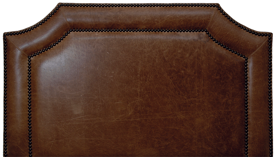 Whiskey Leather Hanging Headboard With Straps - KING